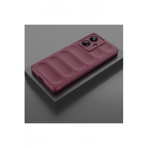 Newface Realme 10 Pro 5G Kılıf Optimum Silikon - Bordo Newface Realme 10 Pro 5G Kılıf Optimum Silikon - Bordo