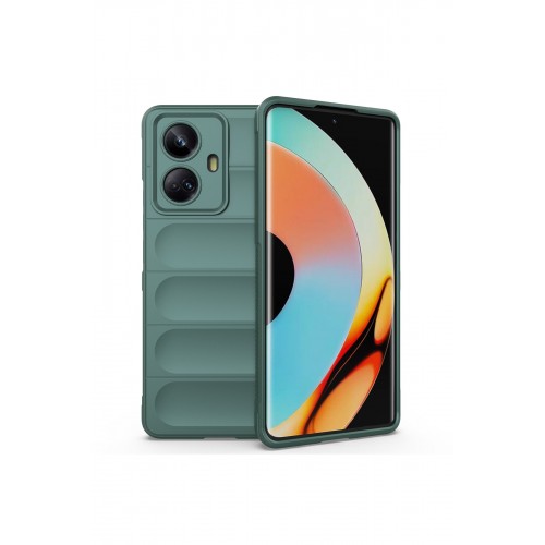 Newface Realme 10 Pro 5G Kılıf Optimum Silikon - Koyu Yeşil Newface Realme 10 Pro 5G Kılıf Optimum Silikon - Koyu Yeşil