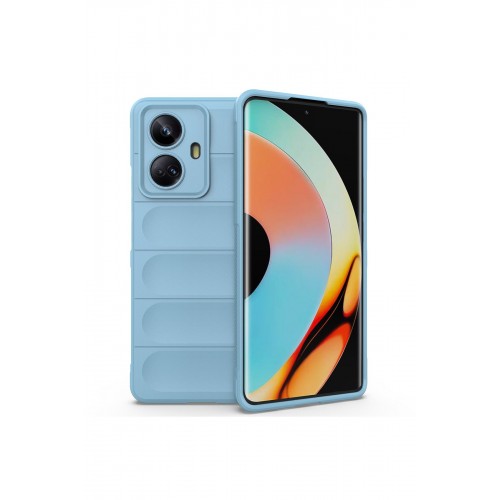 Newface Realme 10 Pro 5G Kılıf Optimum Silikon - Sky Blue Newface Realme 10 Pro 5G Kılıf Optimum Silikon - Sky Blue
