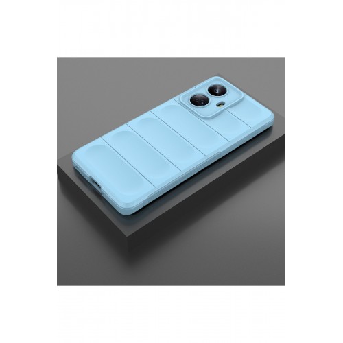 Newface Realme 10 Pro 5G Kılıf Optimum Silikon - Sky Blue Newface Realme 10 Pro 5G Kılıf Optimum Silikon - Sky Blue