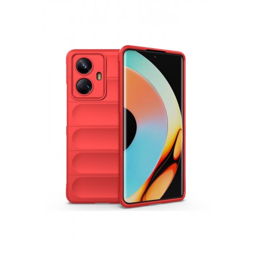 Newface Realme 10 Pro Plus 5G Kılıf Optimum Silikon - Kırmızı Newface Realme 10 Pro Plus 5G Kılıf Optimum Silikon - Kırmızı