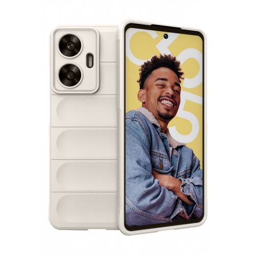 Newface Realme C55 Kılıf Optimum Silikon - Krem