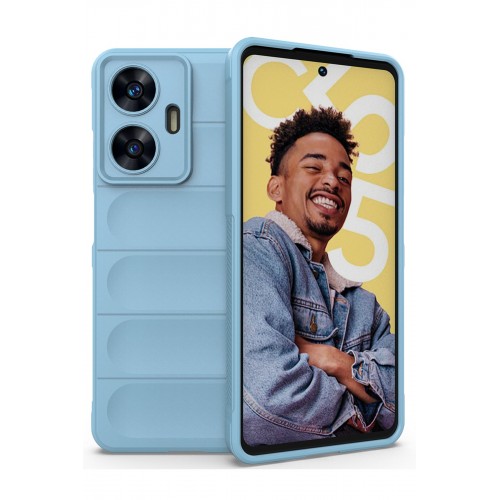 Newface Realme C55 Kılıf Optimum Silikon - Sky Blue Newface Realme C55 Kılıf Optimum Silikon - Sky Blue