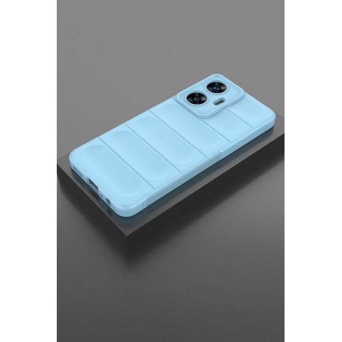 Newface Realme C55 Kılıf Optimum Silikon - Sky Blue Newface Realme C55 Kılıf Optimum Silikon - Sky Blue