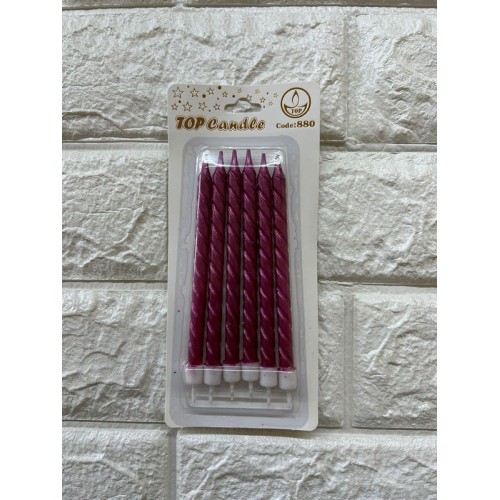 ZERO LAND - 6 adet Pasta Mumu Füşya 13 cm ZERO LAND - 6 adet Pasta Mumu Füşya 13 cm