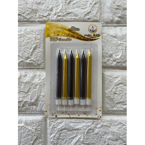 ZERO LAND - 6 adet Pasta Mumu Gold-Siyah 10 cm ZERO LAND - 6 adet Pasta Mumu Gold-Siyah 10 cm