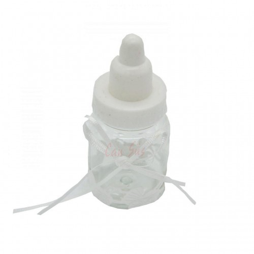 ZERO LAND - 12 adet Plastik Mini Biberon Süs Beyaz 8x4 cm ZERO LAND - 12 adet Plastik Mini Biberon Süs Beyaz 8x4 cm