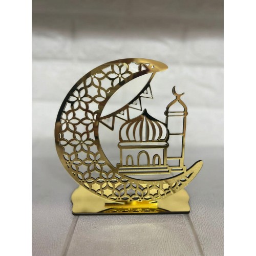 ZERO LAND - Ramazana Özel Pleksi Gold Mumluk 16 cm ZERO LAND - Ramazana Özel Pleksi Gold Mumluk 16 cm