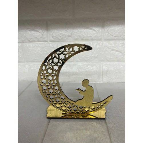 ZERO LAND - Ramazana Özel Pleksi Gold Mumluk 16 cm ZERO LAND - Ramazana Özel Pleksi Gold Mumluk 16 cm