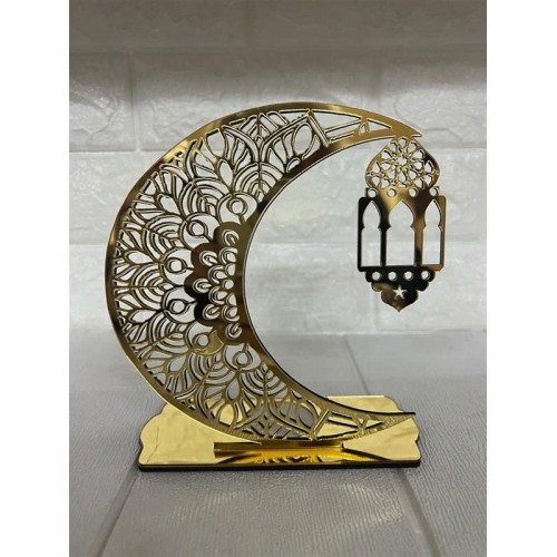 ZERO LAND - Ramazana Özel Pleksi Gold Mumluk 16 cm ZERO LAND - Ramazana Özel Pleksi Gold Mumluk 16 cm