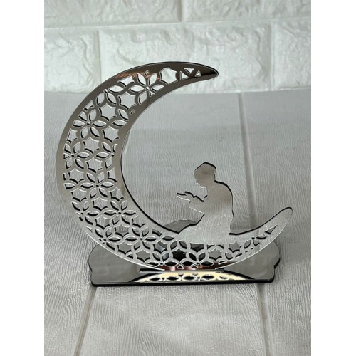 ZERO LAND - Ramazana Özel Pleksi Gümüş Mumluk 16 cm ZERO LAND - Ramazana Özel Pleksi Gümüş Mumluk 16 cm