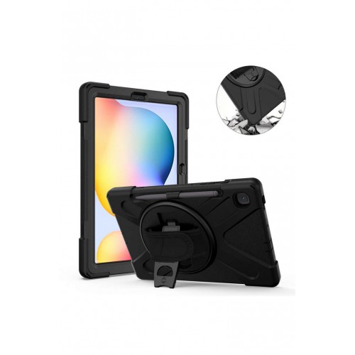 Newface Samsung Galaxy P610 Tab S6 Lite 10.4 Kılıf Amazing Tablet Kapak - Siyah