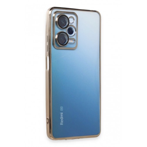 Newface Xiaomi Redmi Note 12 Pro 5G Kılıf Razer Lensli Silikon - Gold Newface Xiaomi Redmi Note 12 Pro 5G Kılıf Razer Lensli Silikon - Gold