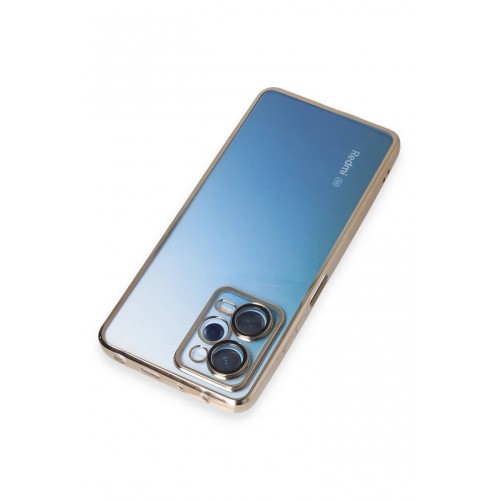Newface Xiaomi Redmi Note 12 Pro 5G Kılıf Razer Lensli Silikon - Gold Newface Xiaomi Redmi Note 12 Pro 5G Kılıf Razer Lensli Silikon - Gold