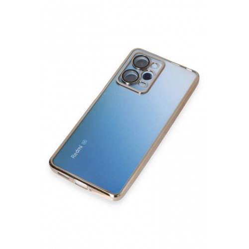 Newface Xiaomi Redmi Note 12 Pro 5G Kılıf Razer Lensli Silikon - Gold Newface Xiaomi Redmi Note 12 Pro 5G Kılıf Razer Lensli Silikon - Gold