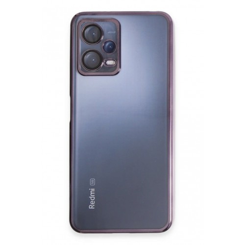 Newface Xiaomi Redmi Note 12 5G Kılıf Razer Lensli Silikon - Mor
