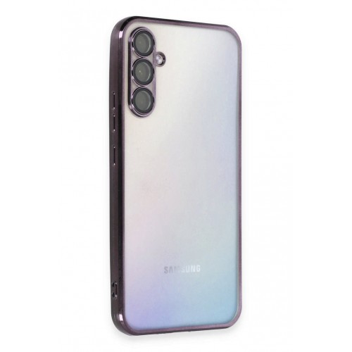 Newface Samsung Galaxy A34 5G Kılıf Razer Lensli Silikon - Mor Newface Samsung Galaxy A34 5G Kılıf Razer Lensli Silikon - Mor