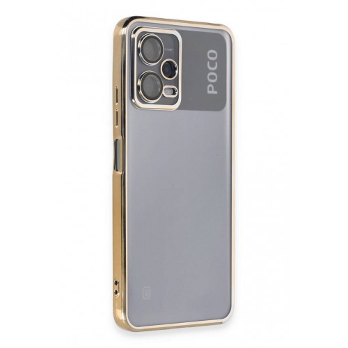 Newface Xiaomi Poco X5 5G Kılıf Razer Lensli Silikon - Gold Newface Xiaomi Poco X5 5G Kılıf Razer Lensli Silikon - Gold