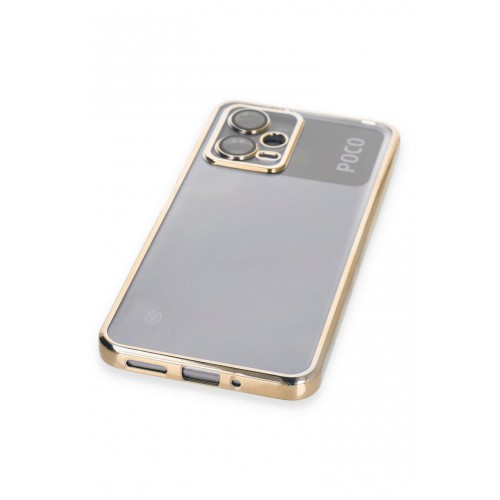 Newface Xiaomi Poco X5 5G Kılıf Razer Lensli Silikon - Gold Newface Xiaomi Poco X5 5G Kılıf Razer Lensli Silikon - Gold