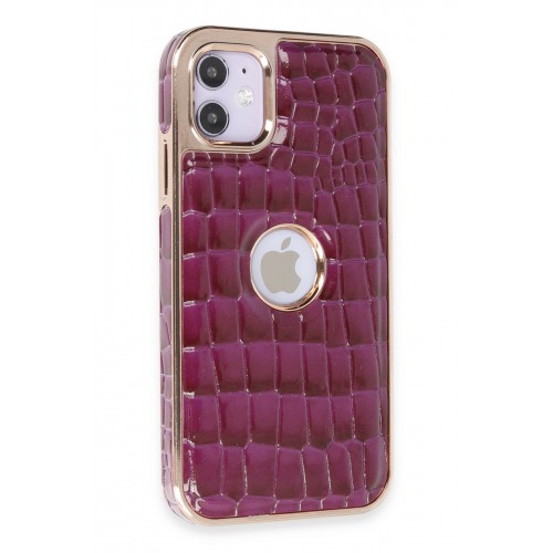 Newface iPhone 11 Kılıf Snake Kapak - Derin Mor Newface iPhone 11 Kılıf Snake Kapak - Derin Mor