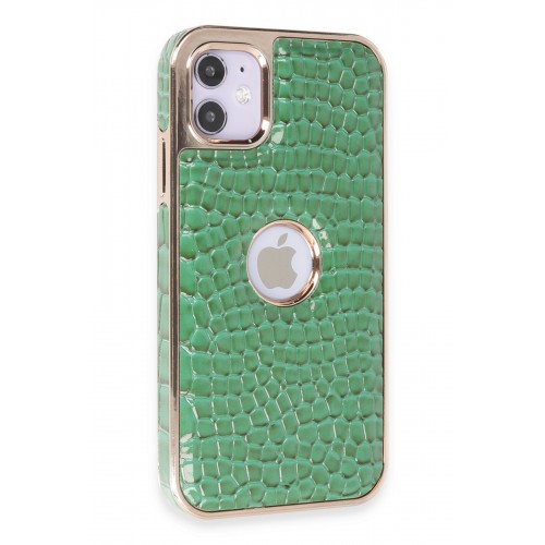 Newface iPhone 11 Kılıf Snake Kapak - Koyu Yeşil Newface iPhone 11 Kılıf Snake Kapak - Koyu Yeşil