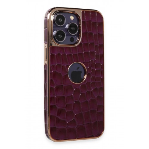 Newface iPhone 13 Pro Max Kılıf Snake Kapak - Derin Mor Newface iPhone 13 Pro Max Kılıf Snake Kapak - Derin Mor