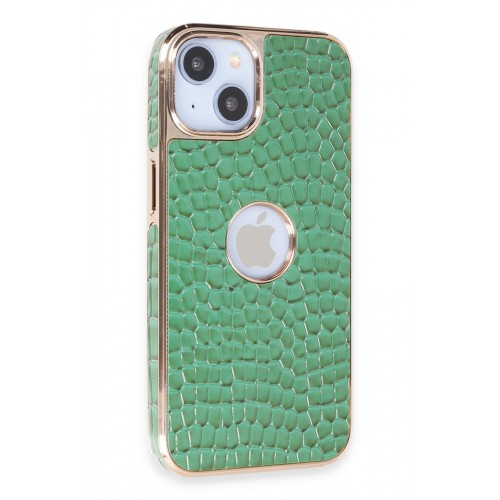 Newface iPhone 13 Kılıf Snake Kapak - Koyu Yeşil Newface iPhone 13 Kılıf Snake Kapak - Koyu Yeşil