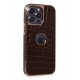 Newface iPhone 14 Pro Max Kılıf Snake Kapak - Kahverengi Newface iPhone 14 Pro Max Kılıf Snake Kapak - Kahverengi