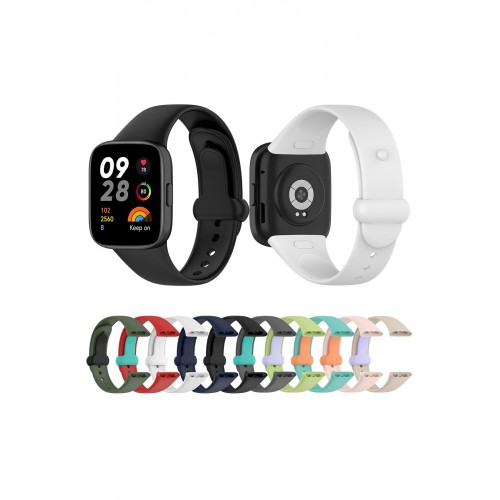 Newface Xiaomi Redmi Watch 3 Origin Silikon Kordon - Pudra Newface Xiaomi Redmi Watch 3 Origin Silikon Kordon - Pudra