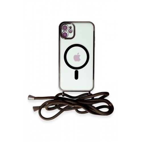 Newface iPhone 11 Kılıf Divo Lazer Askılı Magsafe Kapak - Siyah Newface iPhone 11 Kılıf Divo Lazer Askılı Magsafe Kapak - Siyah