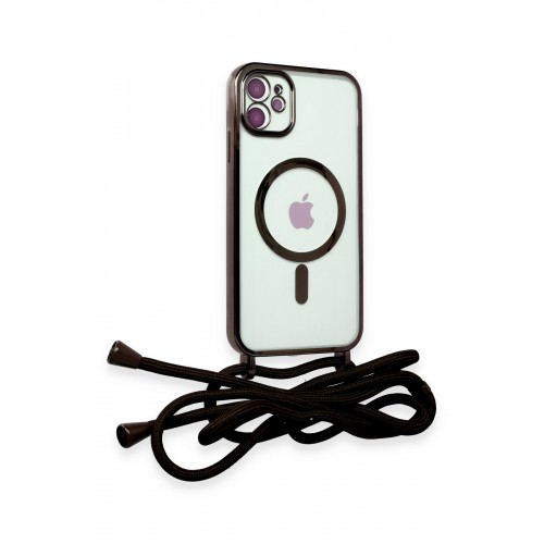Newface iPhone 11 Kılıf Divo Lazer Askılı Magsafe Kapak - Siyah Newface iPhone 11 Kılıf Divo Lazer Askılı Magsafe Kapak - Siyah