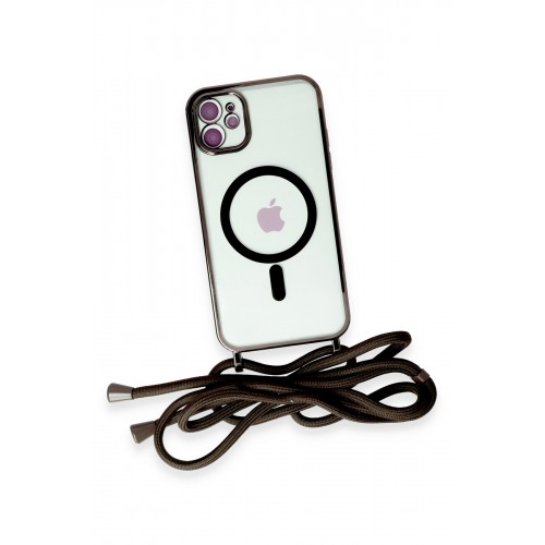Newface iPhone 11 Kılıf Divo Lazer Askılı Magsafe Kapak - Siyah Newface iPhone 11 Kılıf Divo Lazer Askılı Magsafe Kapak - Siyah