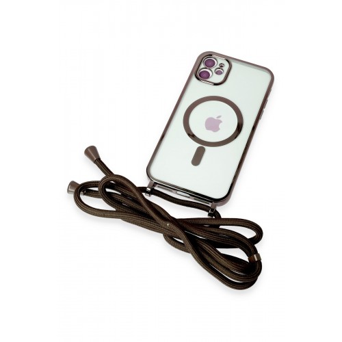 Newface iPhone 11 Kılıf Divo Lazer Askılı Magsafe Kapak - Siyah Newface iPhone 11 Kılıf Divo Lazer Askılı Magsafe Kapak - Siyah