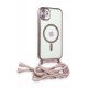 Newface iPhone 11 Kılıf Divo Lazer Askılı Magsafe Kapak - Pembe Newface iPhone 11 Kılıf Divo Lazer Askılı Magsafe Kapak - Pembe