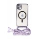 Newface iPhone 11 Kılıf Divo Lazer Askılı Magsafe Kapak - Lila Newface iPhone 11 Kılıf Divo Lazer Askılı Magsafe Kapak - Lila