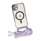 Newface iPhone 11 Kılıf Divo Lazer Askılı Magsafe Kapak - Lila Newface iPhone 11 Kılıf Divo Lazer Askılı Magsafe Kapak - Lila