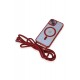 Newface iPhone 13 Kılıf Divo Lazer Askılı Magsafe Kapak - Kırmızı Newface iPhone 13 Kılıf Divo Lazer Askılı Magsafe Kapak - Kırmızı