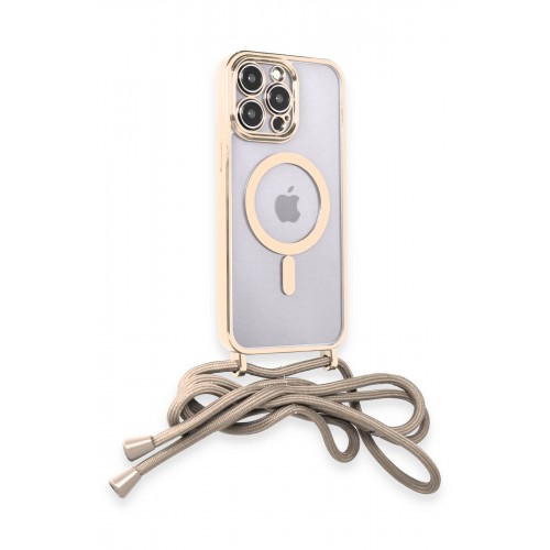 Newface iPhone 13 Pro Kılıf Divo Lazer Askılı Magsafe Kapak - Gold Newface iPhone 13 Pro Kılıf Divo Lazer Askılı Magsafe Kapak - Gold