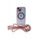 Newface iPhone 14 Kılıf Divo Lazer Askılı Magsafe Kapak - Pembe Newface iPhone 14 Kılıf Divo Lazer Askılı Magsafe Kapak - Pembe