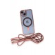 Newface iPhone 14 Kılıf Divo Lazer Askılı Magsafe Kapak - Pembe Newface iPhone 14 Kılıf Divo Lazer Askılı Magsafe Kapak - Pembe