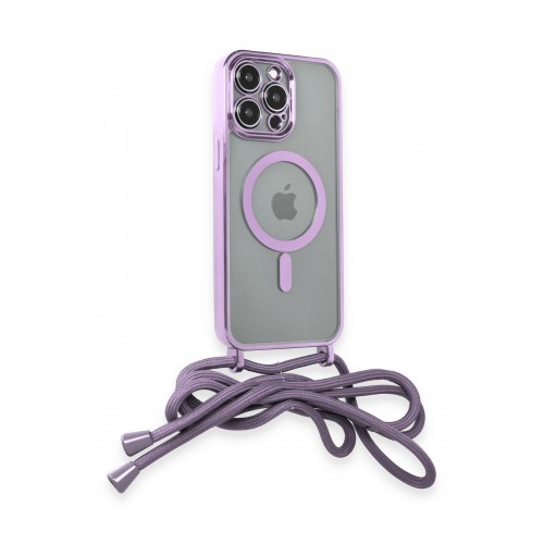 Newface iPhone 14 Pro Kılıf Divo Lazer Askılı Magsafe Kapak - Lila Newface iPhone 14 Pro Kılıf Divo Lazer Askılı Magsafe Kapak - Lila