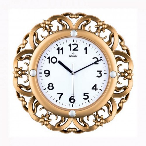 DUVAR SAATİ ALTIN SARISI, ÇAP:35CM, SESSİZ MAKİNE, MİNERAL CAM, AKRİLİK BOYA, ABS DUVAR SAATİ ALTIN SARISI, ÇAP:35CM, SESSİZ MAKİNE, MİNERAL CAM, AKRİLİK BOYA, ABS