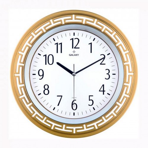 DUVAR SAATİ ALTIN SARISI ÇERÇEVE, ÇAP:34.4CM AKRİLİK BOYA, ABS, MİNERAL CAM SESSİZ MAKİNE DUVAR SAATİ ALTIN SARISI ÇERÇEVE, ÇAP:34.4CM AKRİLİK BOYA, ABS, MİNERAL CAM SESSİZ MAKİNE