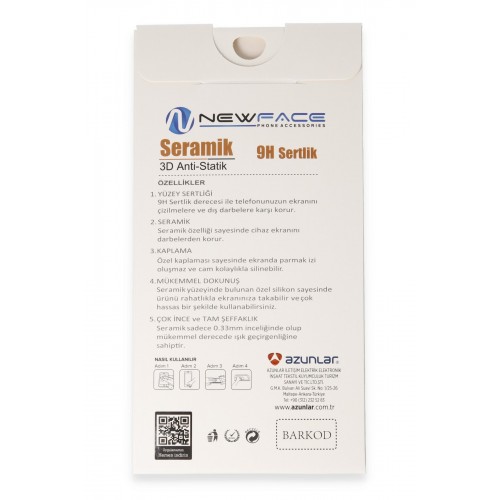 Newface iPhone 8 Plus 3D Antistatik Mat Seramik Nano Ekran Koruyucu Newface iPhone 8 Plus 3D Antistatik Mat Seramik Nano Ekran Koruyucu