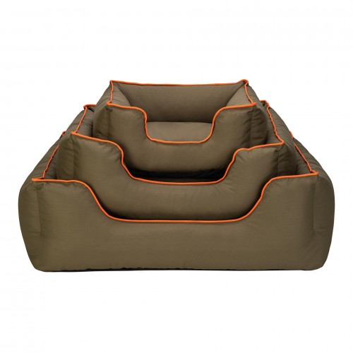 Pet Comfort Alpha Köpek Yatağı Haki w Turuncu Biye M 80x65cm Pet Comfort Alpha Köpek Yatağı Haki w Turuncu Biye M 80x65cm