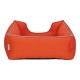 Pet Comfort Alpha  Kedi ve Köpek Yatağı Turuncu w Beyaz Biye S 60x50cm