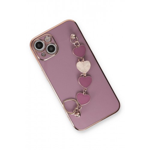 Newface iPhone 14 Plus Kılıf Esila Silikon - Mor Newface iPhone 14 Plus Kılıf Esila Silikon - Mor