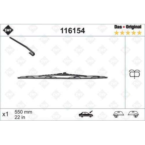 SILECEK SUPURGESI ON SAG 550mm MERCEDES VITO W638 97 03 SWF SILECEK SUPURGESI ON SAG 550mm MERCEDES VITO W638 97 03 SWF