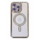 Newface iPhone 14 Pro Kılıf Joke Simli Magneticsafe Kılıf - Gold