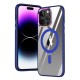 Newface iPhone 15 Pro Kılıf Mudo Magneticsafe Standlı Kapak - Lacivert